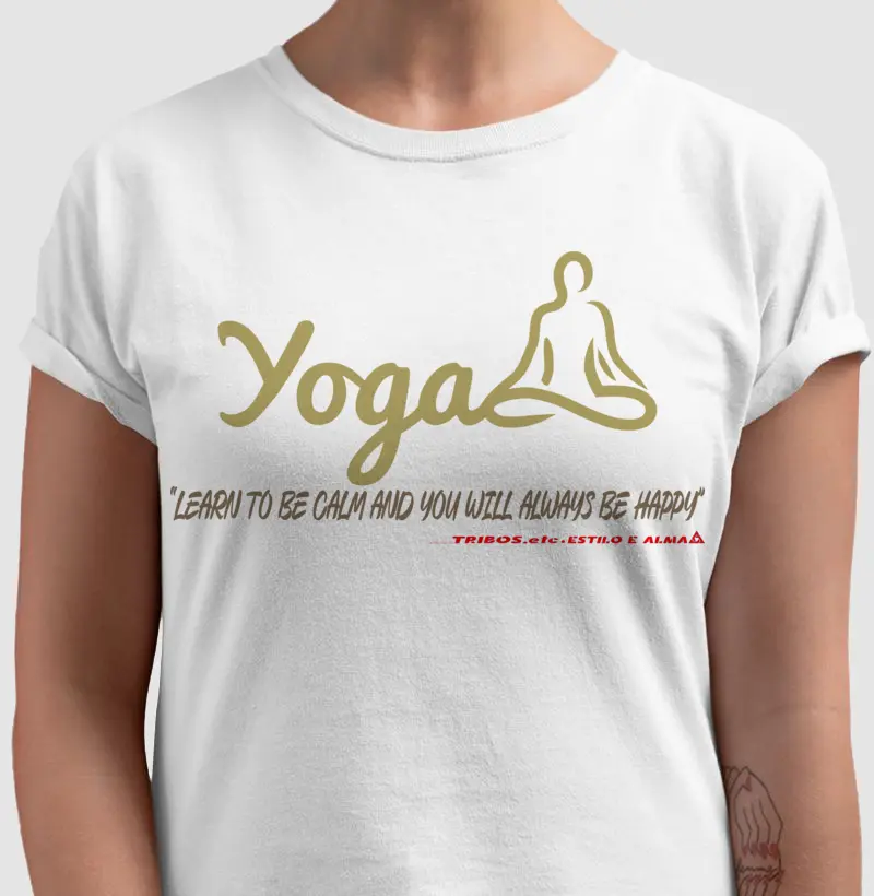 CAMISETA RESERVA.INK MASCULINA E FEMININA TRIBOS.etc YOGA LEARN TO BE CALM