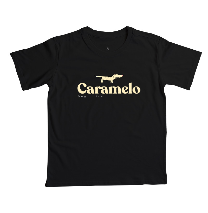 Camiseta Infantil Dog Pulse Caramelo Roots