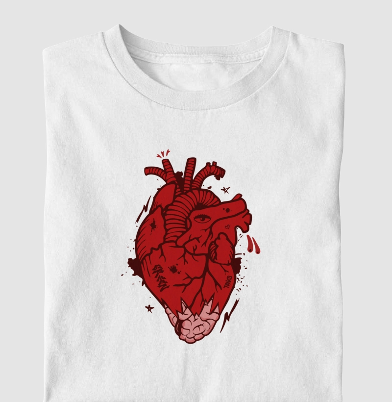 Camiseta Coração VS Cérebro