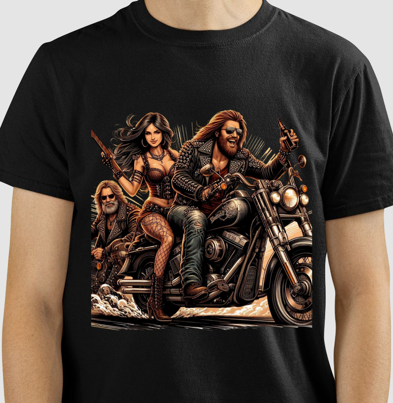 Moto, cerveja e mulher