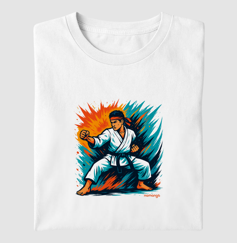 Camiseta Karate Espírito do Lutador – Na Manga