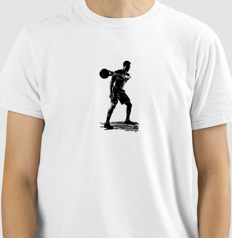 Camiseta CrossFit Kettlebell Swing Masculina – Na Manga