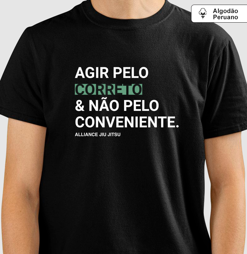 Camiseta Cultura Alliance - Justiça 2.0 I Preto