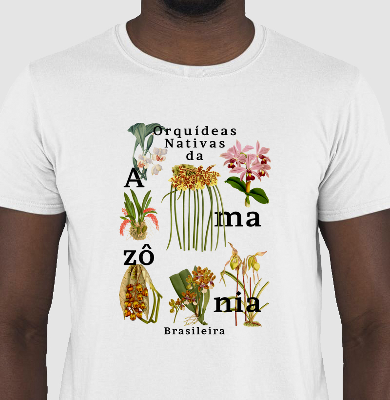 Camiseta Orquideas da Amazônia Brasileira