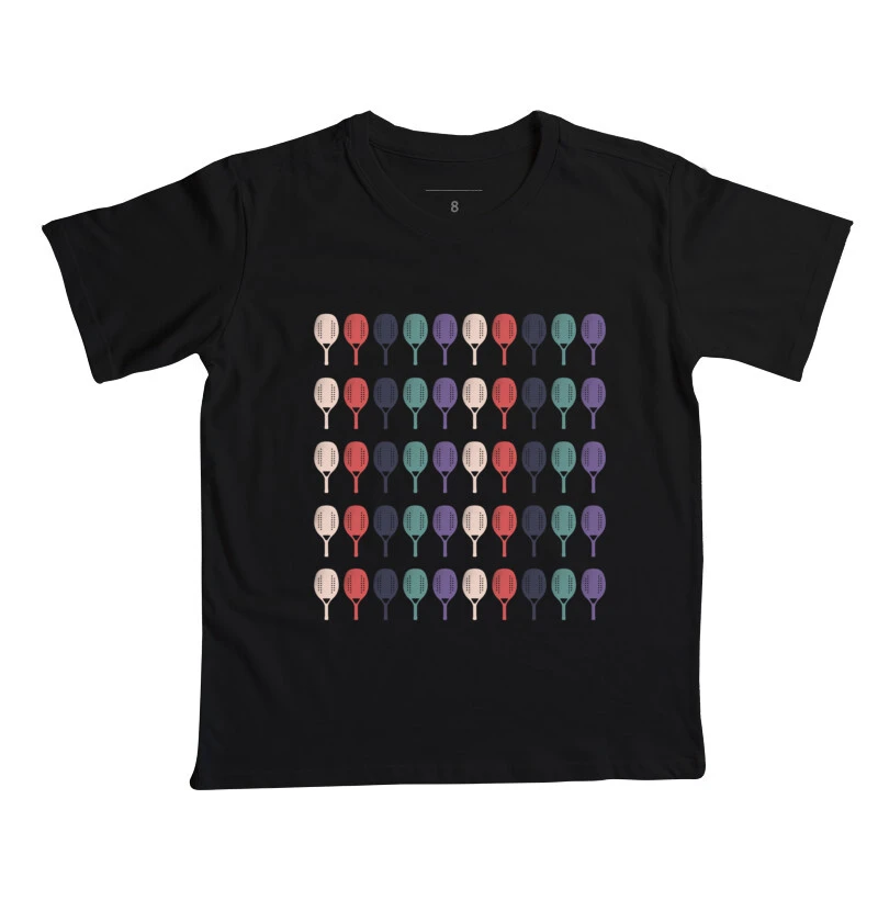 Camiseta infantil Raquetes coloridas