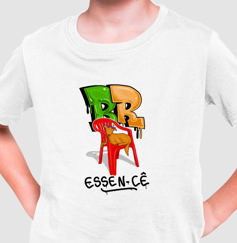 Camiseta infantil coleção - ''Br essen-cê Brasilidades''