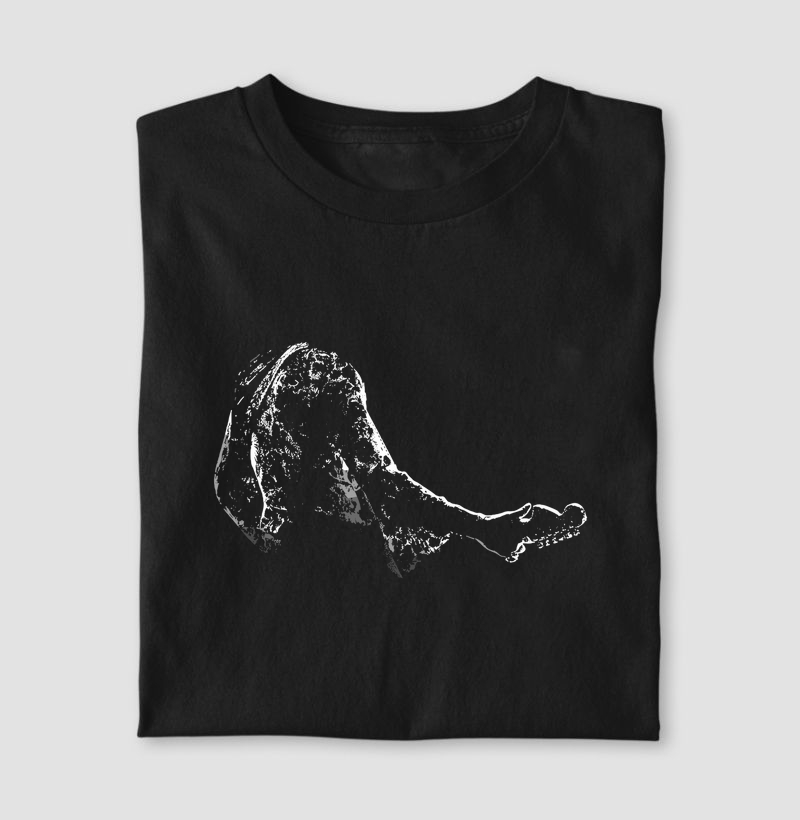 Left Handed Guitar God Silhouette