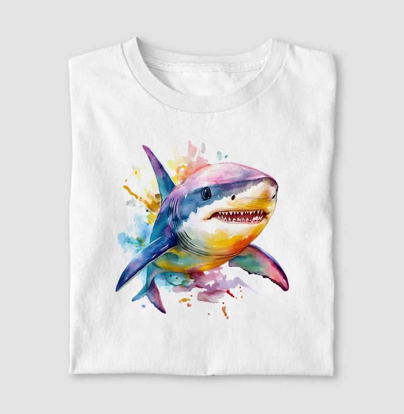 Tubarão aquarela