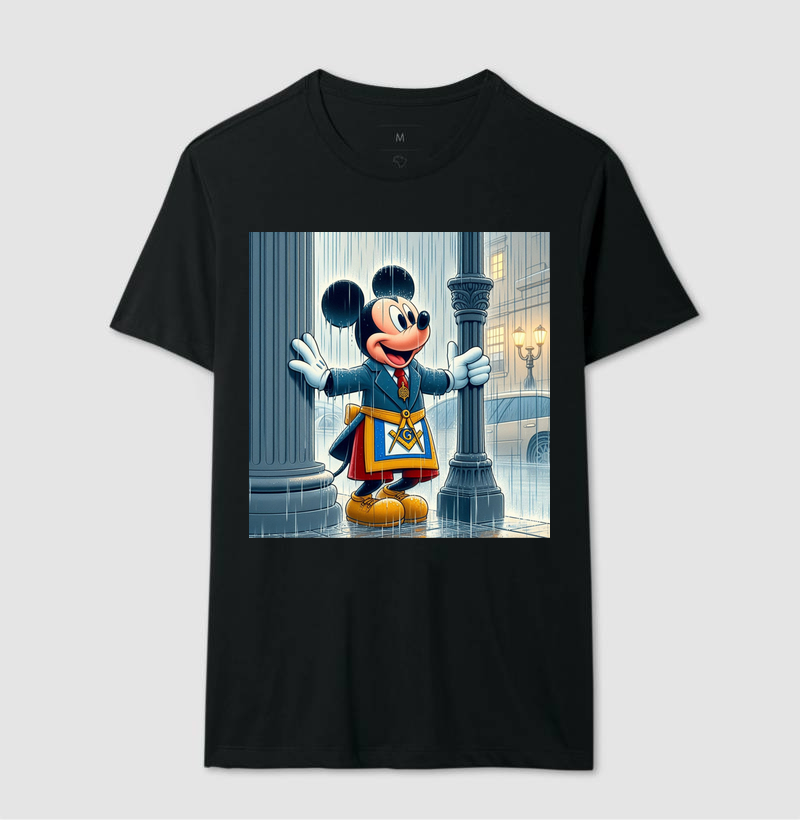 Mickey Maçom na chuva 
