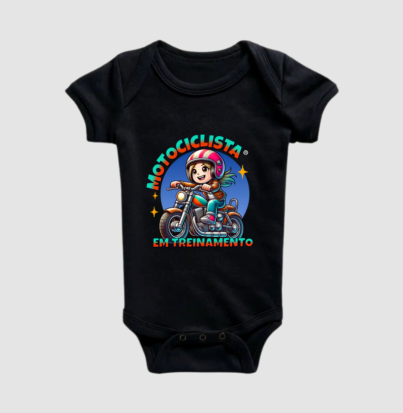 Motociclista em Treinamento - menina