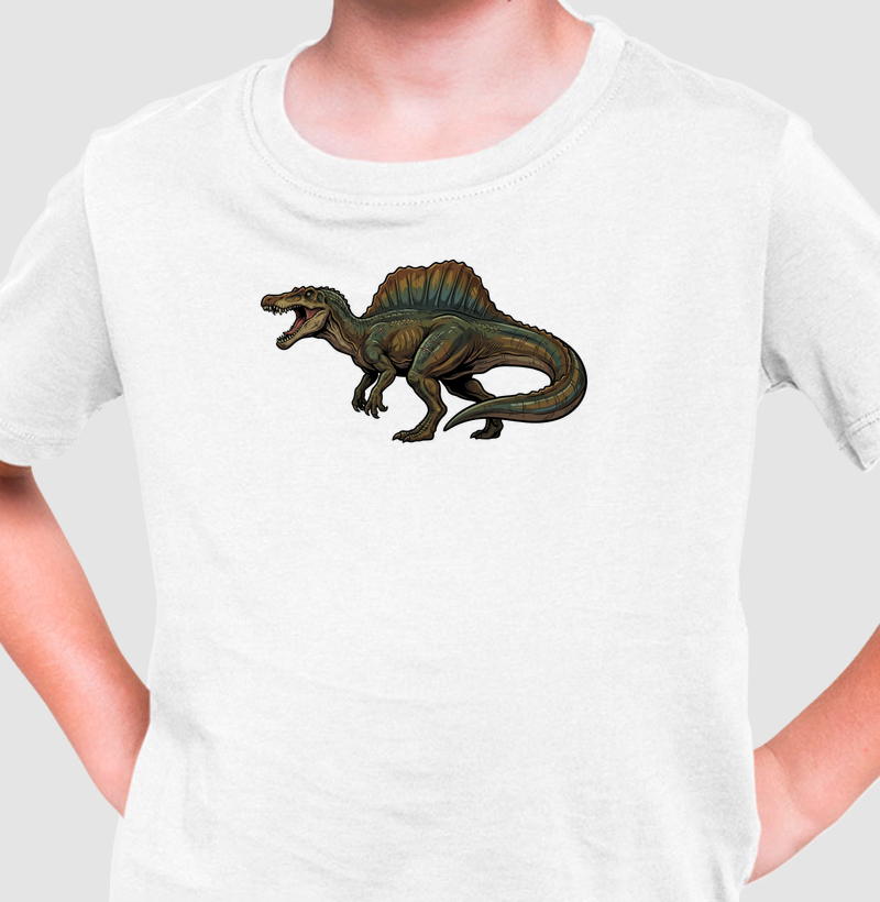Camisa Algodão Estampada Dinossauro Espinossauro Premium Original