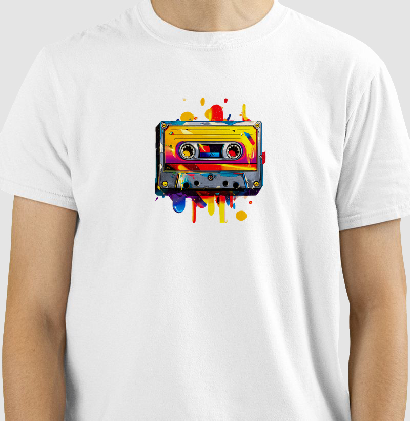 Camiseta K7 Splash — Soundtrack 80/90 | Posto80