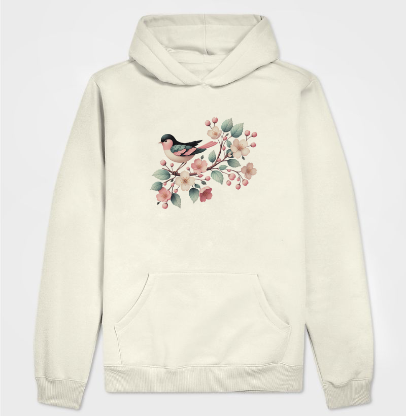 HONESTEE PASSARO ROSA HOODIE