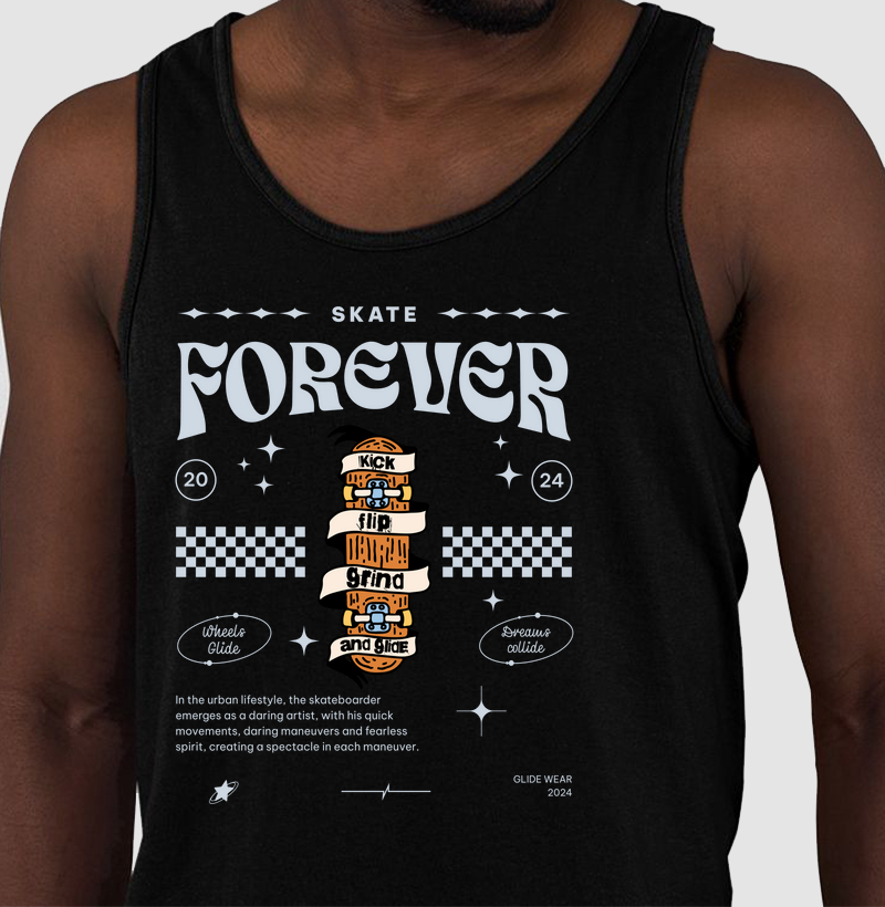 Camiseta Regata Glidewear Skate Forever