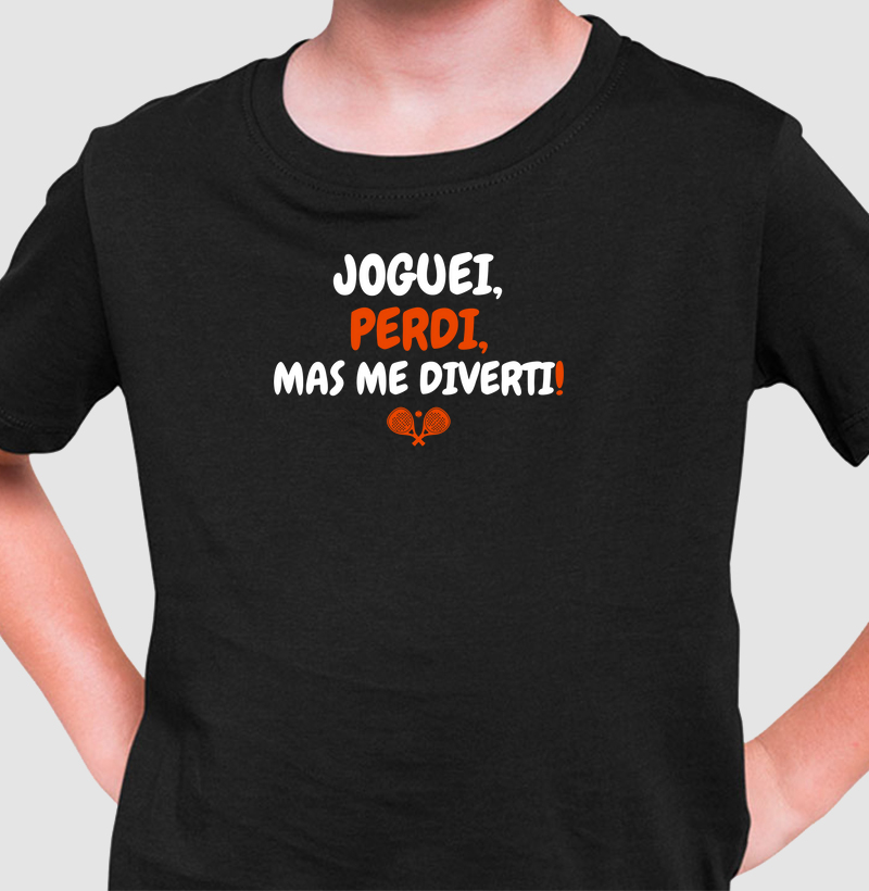 Camiseta Infantil - Game, Set, Diversão!