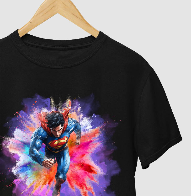 Superman em cores - Camiseta geek