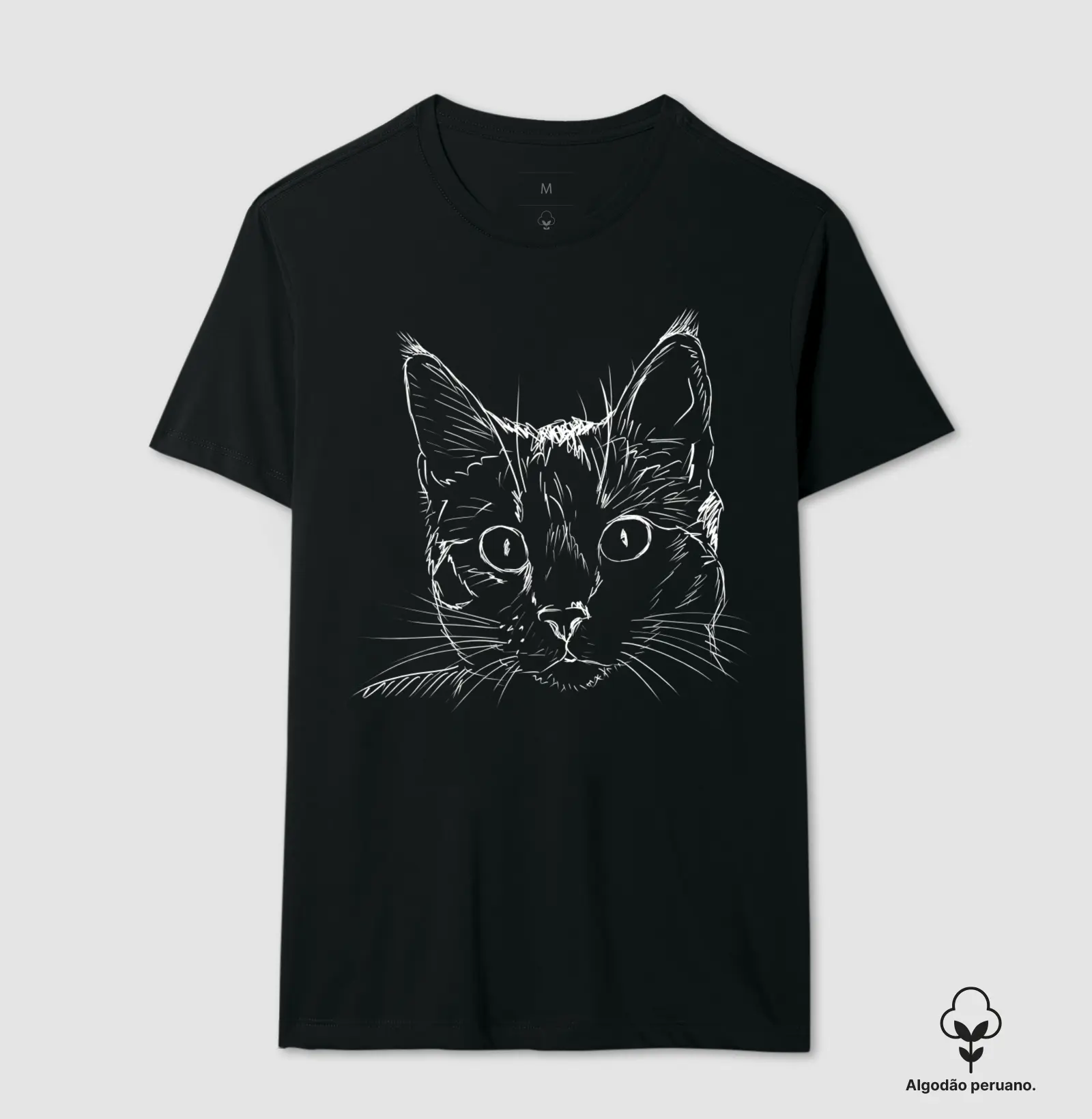 Camiseta Premium - Gato Rabiscado  2