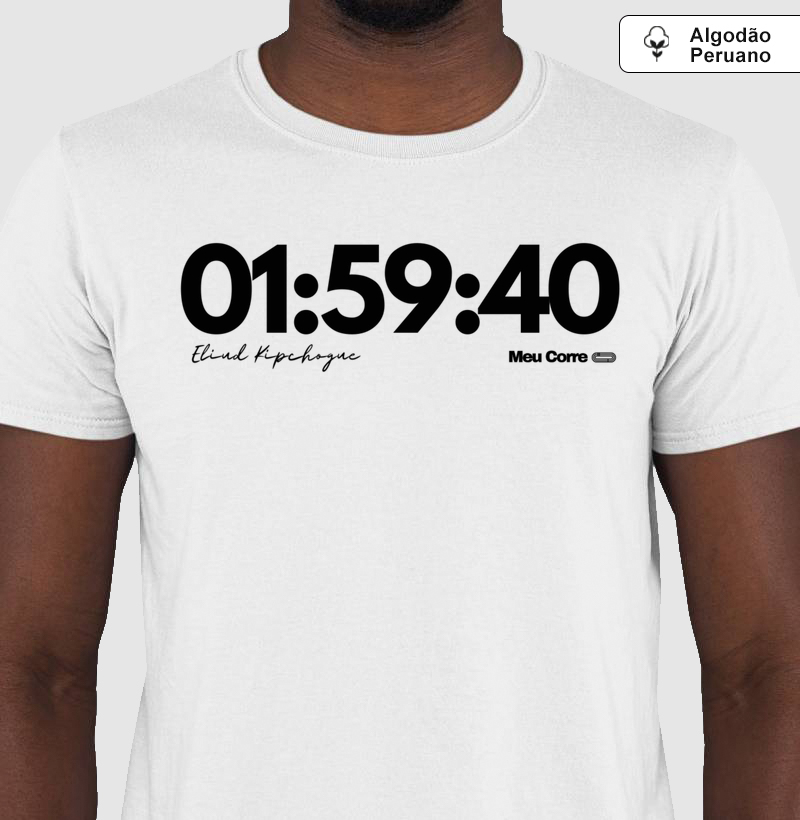 01:59:40 ELIUD KIPCHOGE - ALGODÃO PERUANO