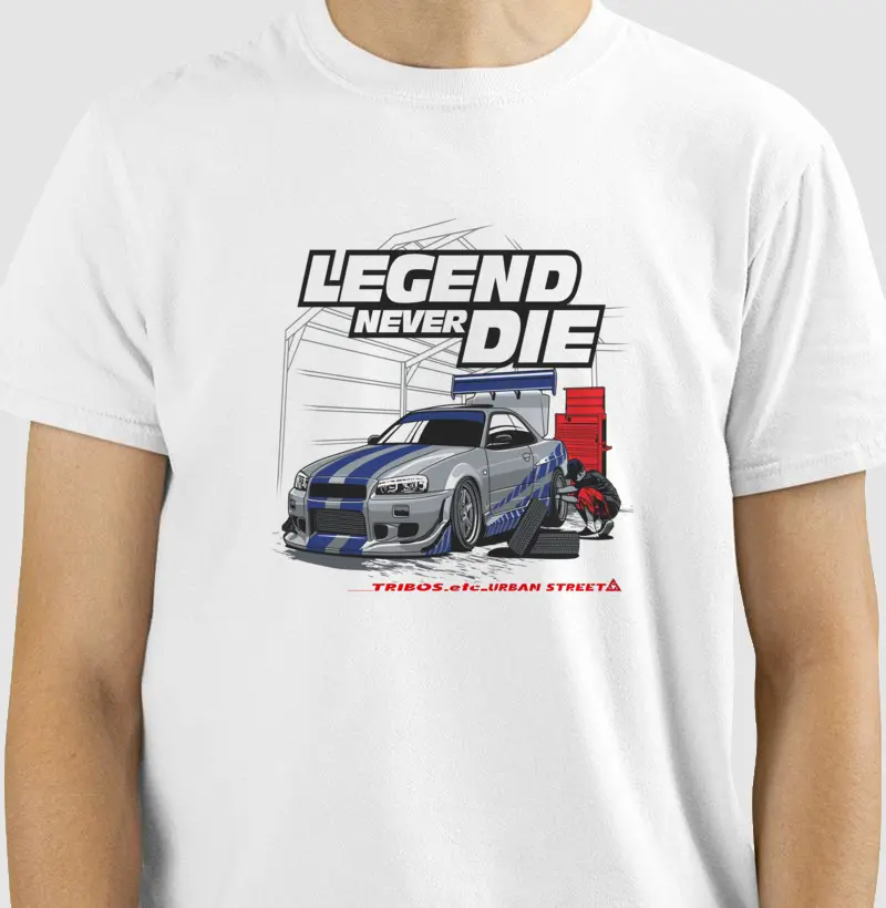 CAMISETA RESERVA.INK MASCULINA E FEMININA TRIBOS.etc OF ROADS CAR LEGEND NEVER DIE