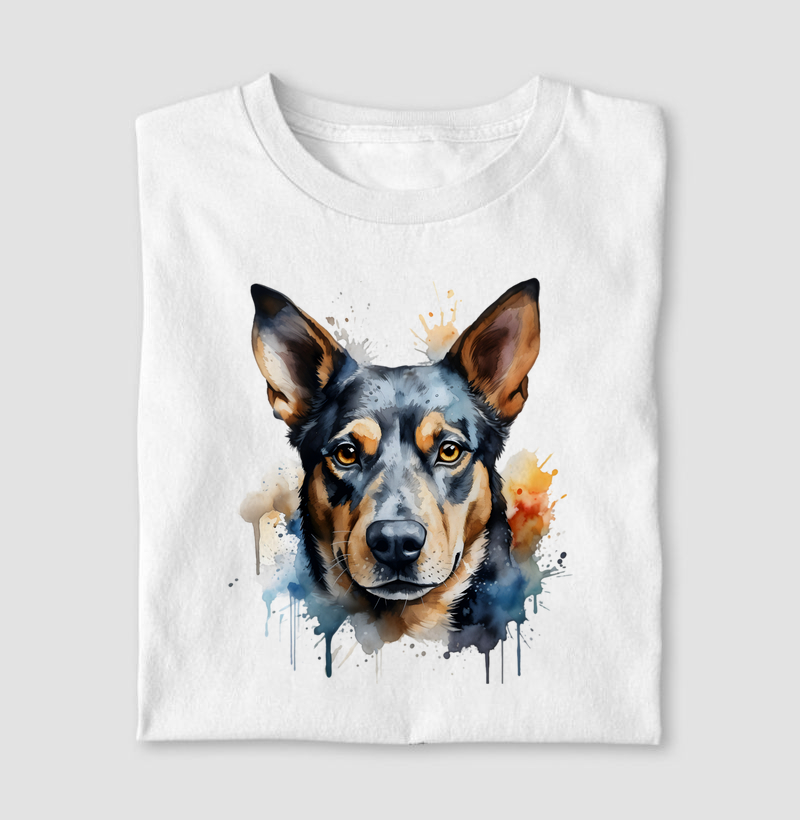 Australian Kelpie aquarela