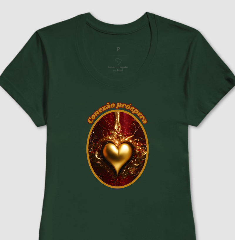 Camiseta Feminina Arquétipo do Amor Conexão Próspera