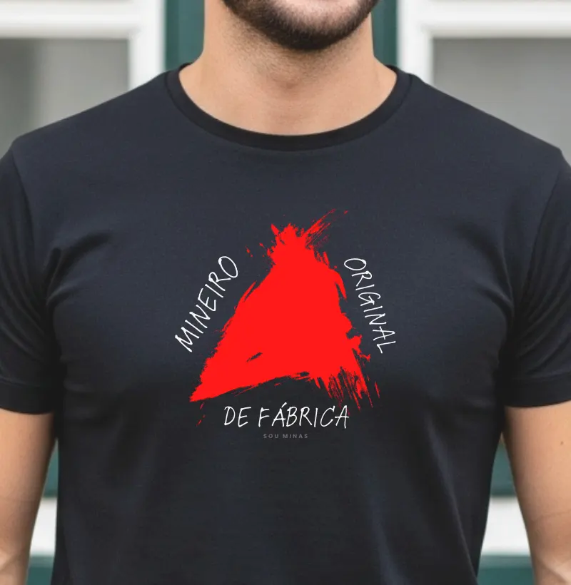 Camiseta Mineiro Original de Fábrica | Autenticidade Mineira | Orgulho das Gerais  - Algodão Peruano