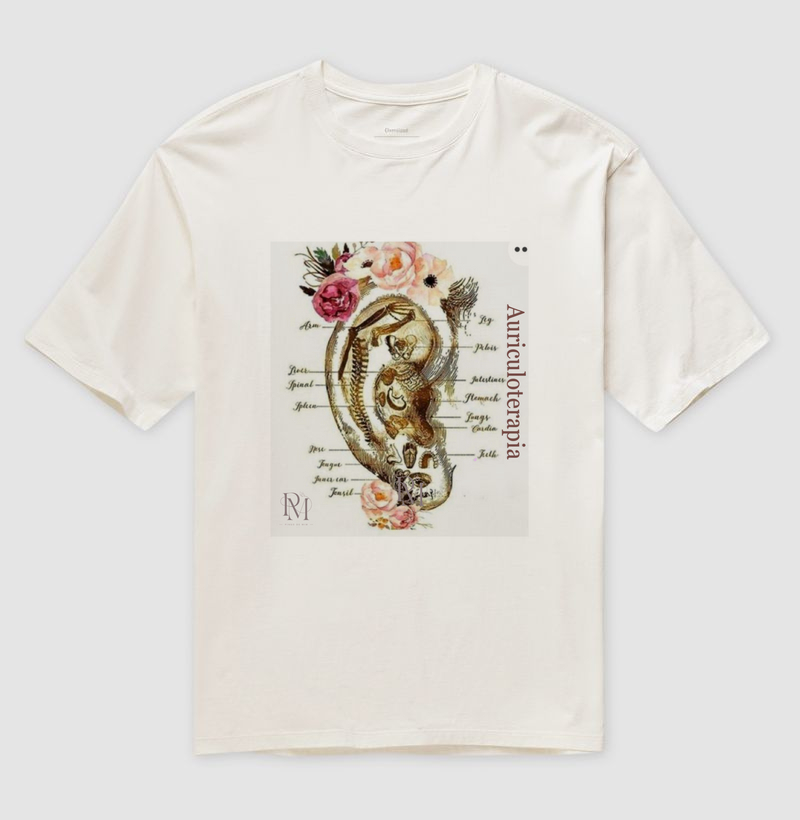 Camiseta Oversized - Flower Gold