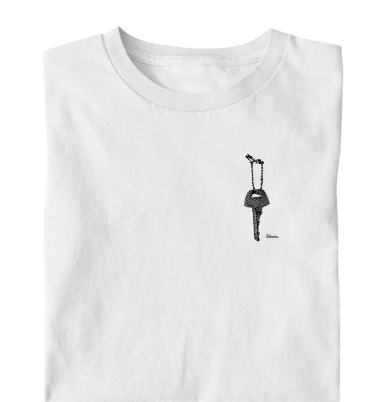 Camiseta Masculina Estampa Reclusi Etheris - Branco