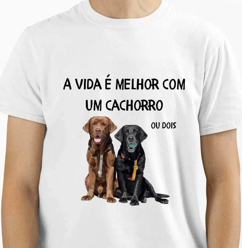 Camiseta/ Vida é melhor 