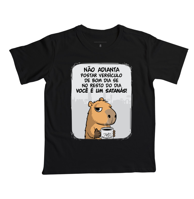 Camiseta Capivara Você é um Satanás