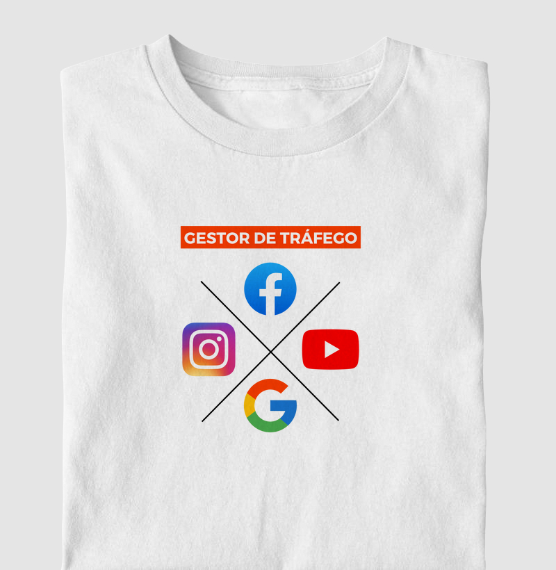 Camiseta "Gestor de Tráfego"- Camisetas de Tráfego | Exclusiva para Gestores