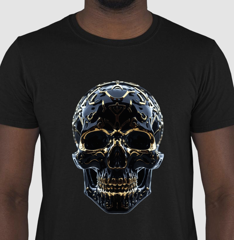Skull Black and Gold