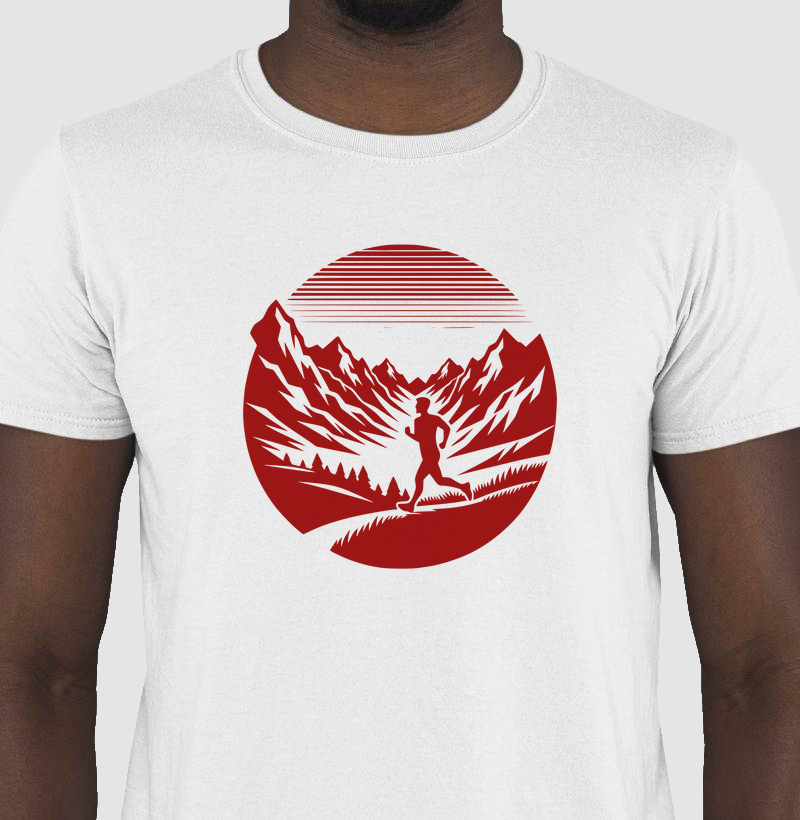 Camiseta de Corrida na Montanha | Desafio e Superação | Moda Esportiva Exclusiva VV