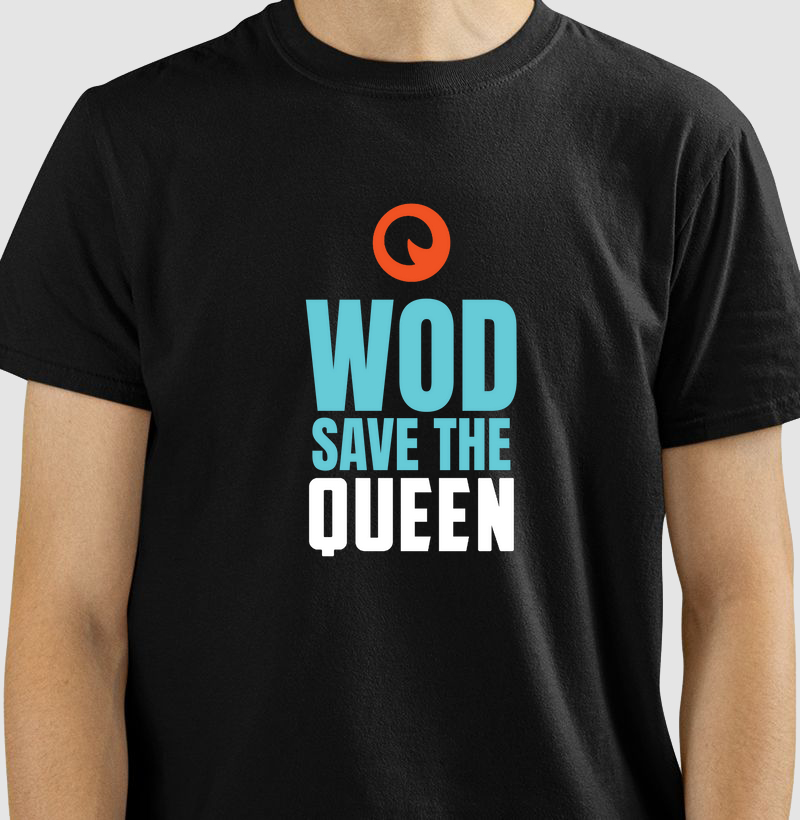 Wod save the Queen camisa escura
