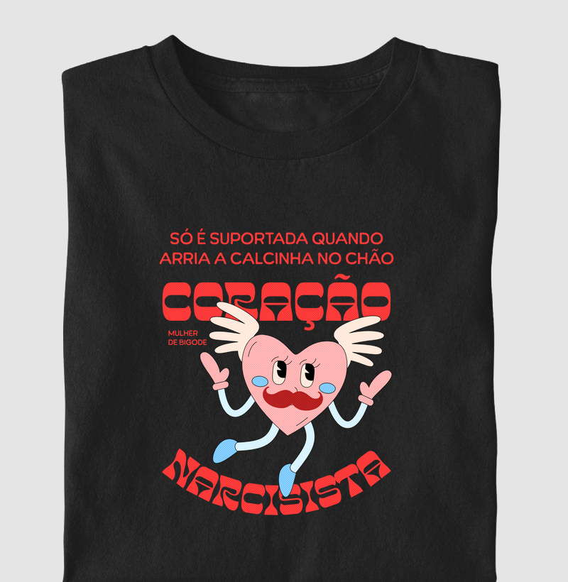 Coração - Mulher de Bigode