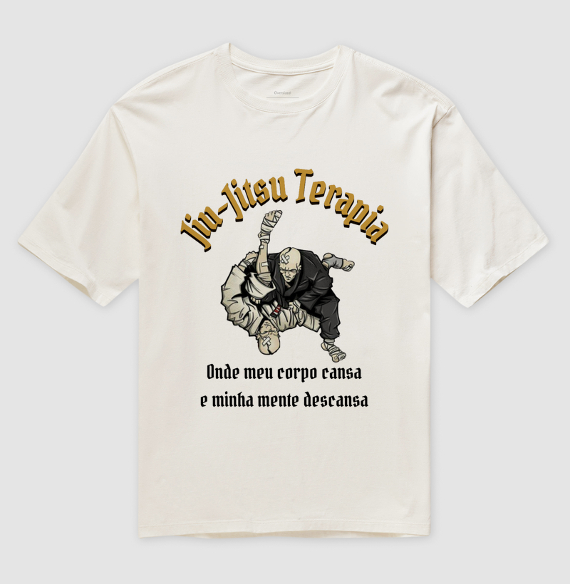 Camiseta Oversized Jiu-Jitsu Terapia