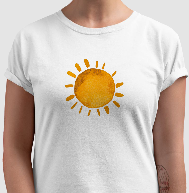 Sol: Camiseta - Espalhe Luz e Alegria