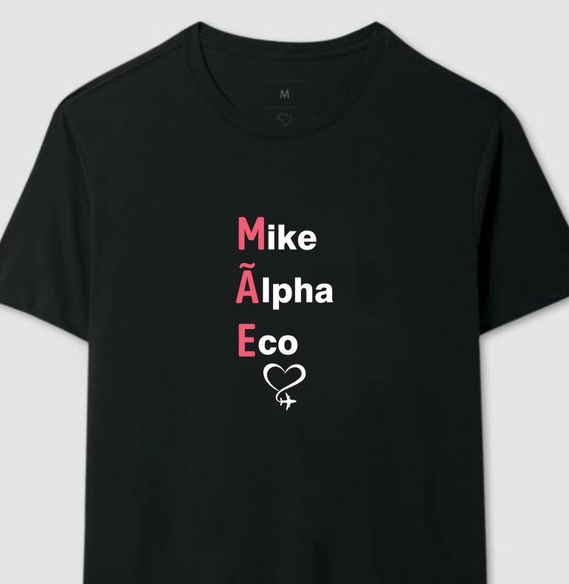 Camiseta Mãe Alfabeto Fonético