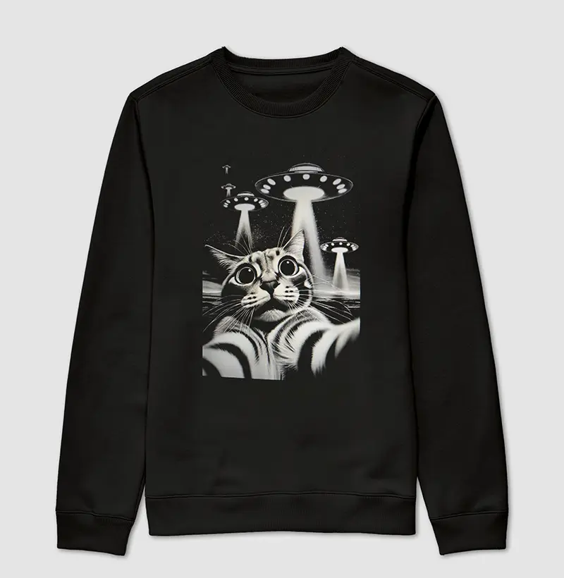 Moletom Suéter - Abdução Felina