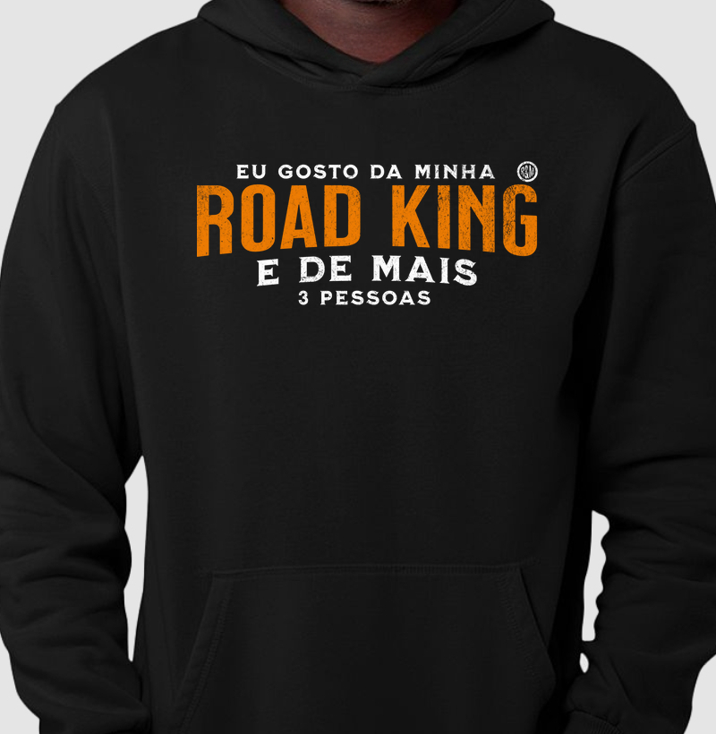 Eu gosto da minha Road King e de mais 3 pessoas