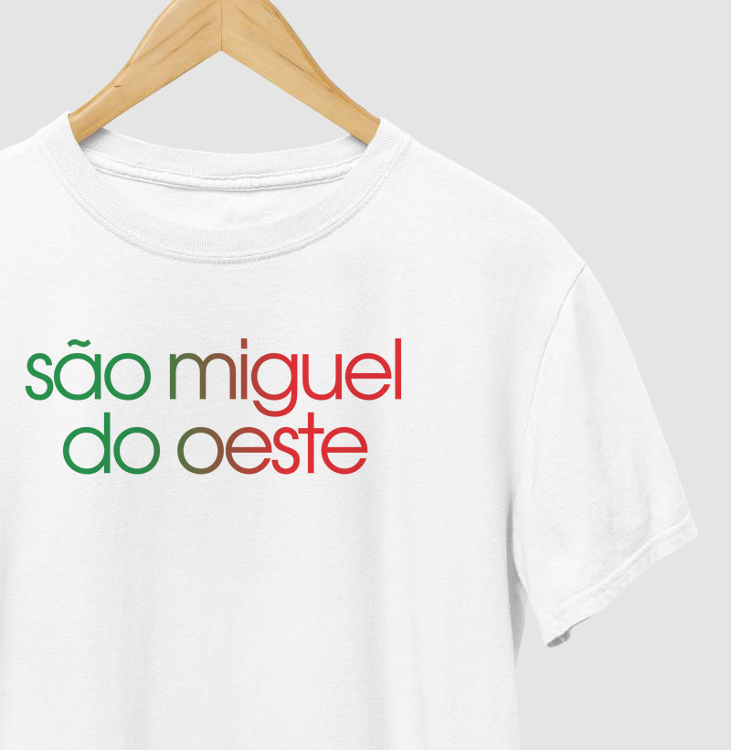 Camiseta São Miguel do Oeste Cores da Bandeira
