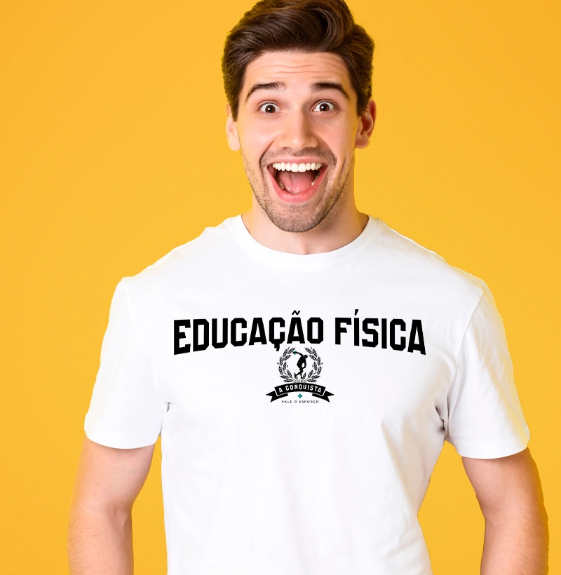 Camiseta Educação Física Premium Conquista - masculina