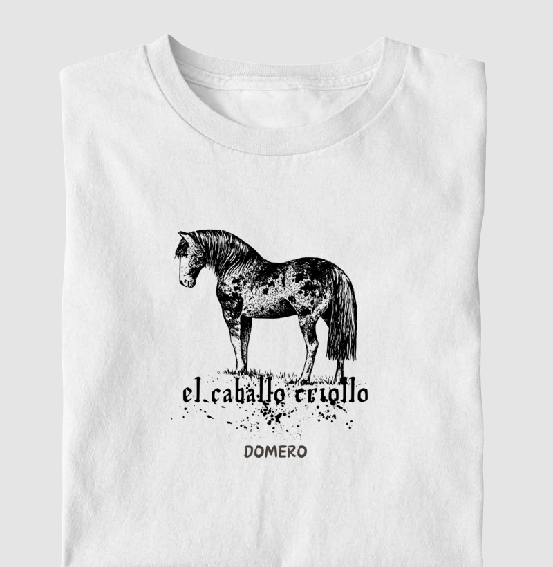 camiseta masculina caballo criollo
