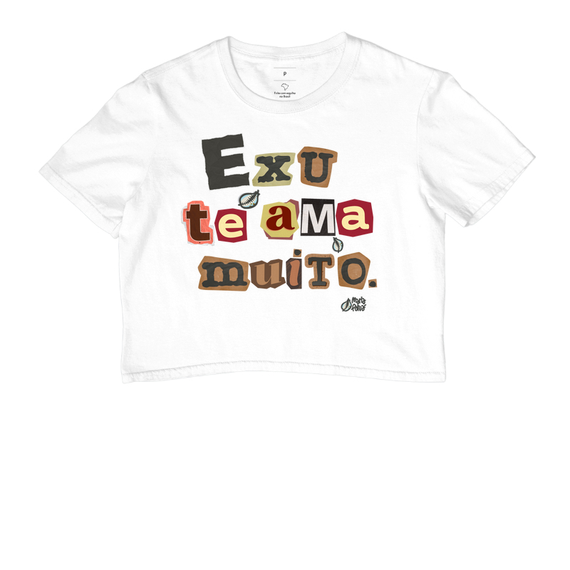 Cropped Exu te Ama Muito Maria Patuá