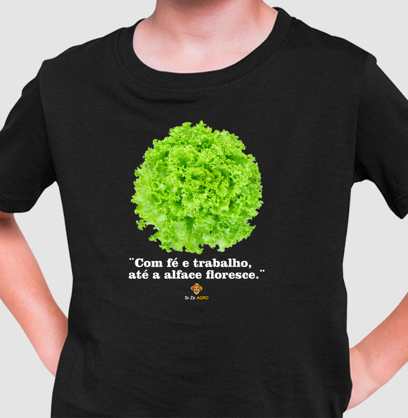Com fé e trabalho, até a alface floresce.