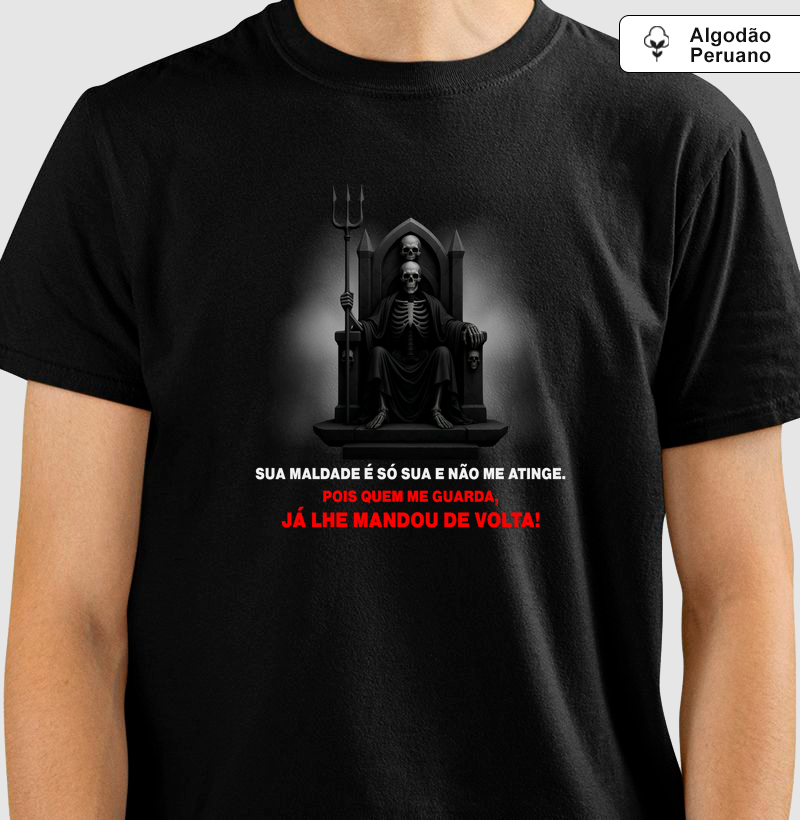 Sua Maldade Não Me Atinge - Caveira - Algodão Peruano