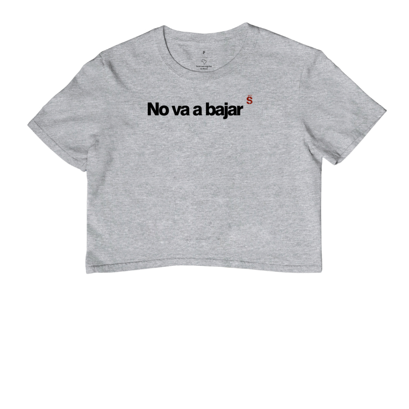 No va a bajar