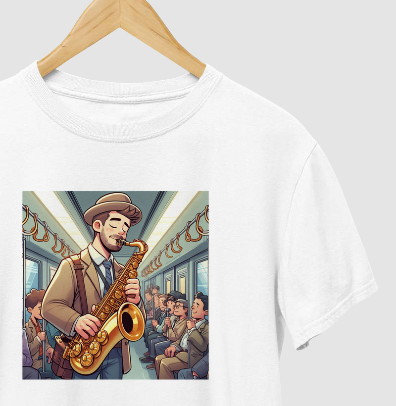 saxofonista no metro