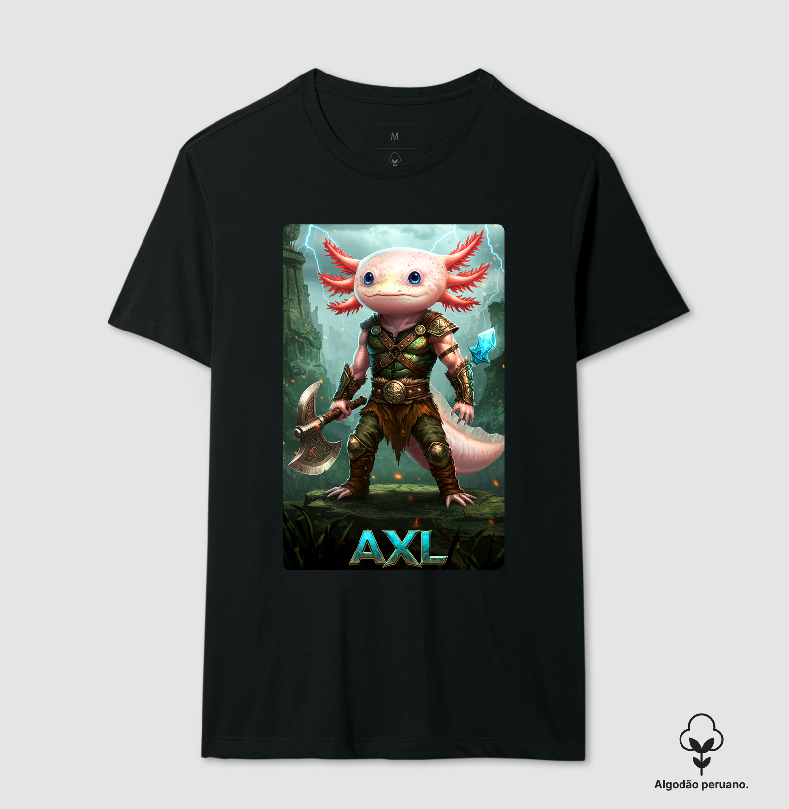 Camiseta Algodão Peruano - AXL, o Bárbaro (01)