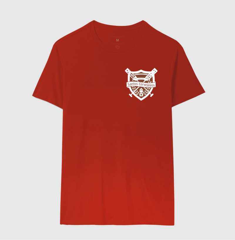 Camiseta Santos Cervejeiros Bolso Vermelha